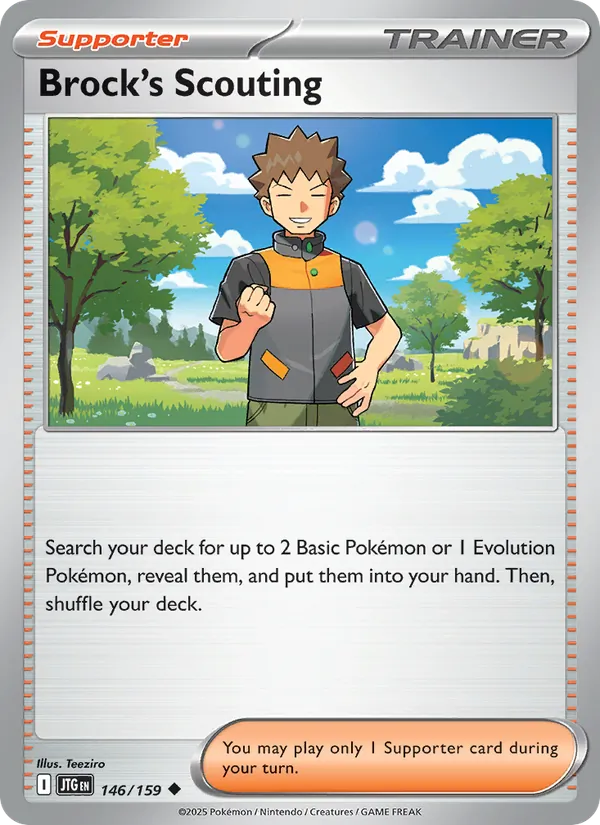 Brock's Scouting - Journey Together Pokemon Card