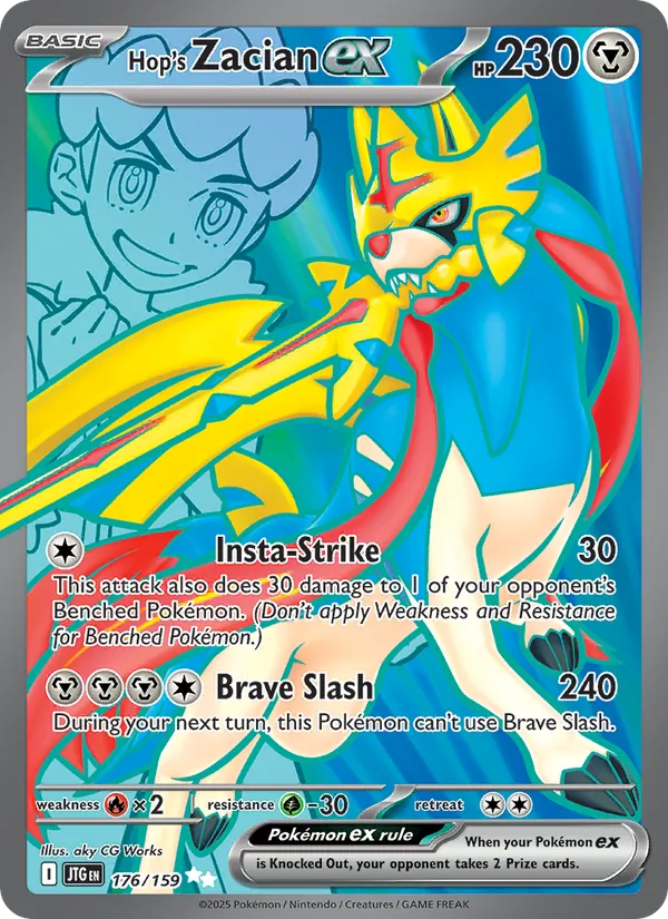 Hop's Zacian ex - Journey Together Pokemon Card