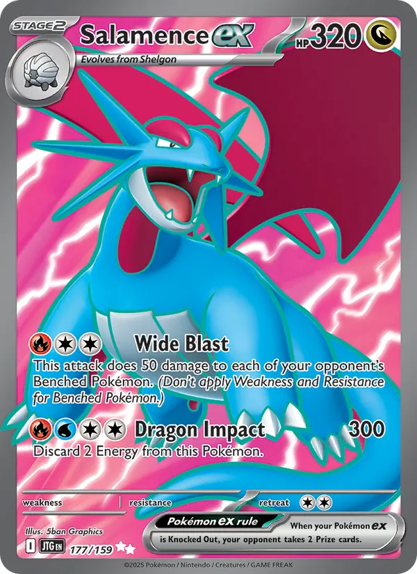 Salamence ex - Journey Together Pokemon Card