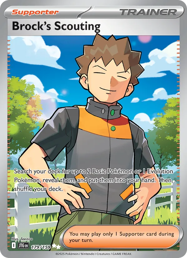 Brock's Scouting - Journey Together Pokemon Card