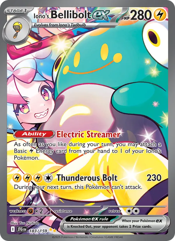 Iono's Bellibolt ex - Journey Together Pokemon Card