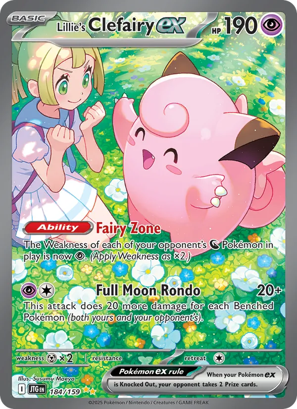 Lillie's Clefairy ex - Journey Together Pokemon Card