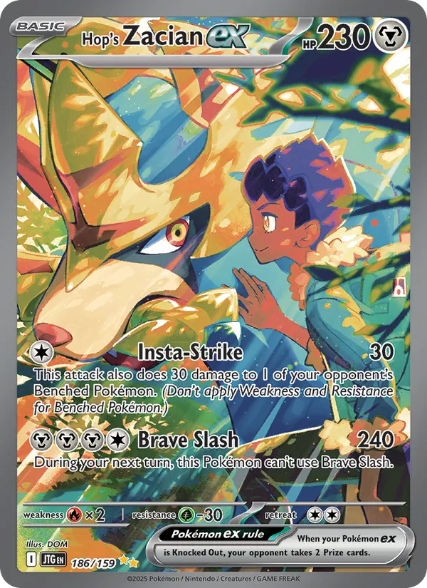 Hop's Zacian ex - Journey Together Pokemon Card
