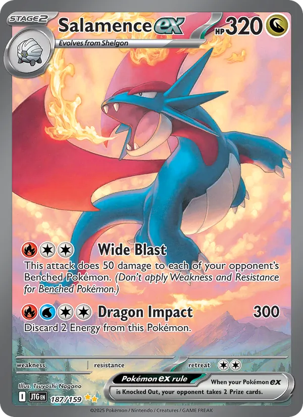 Salamence ex - Journey Together Pokemon Card