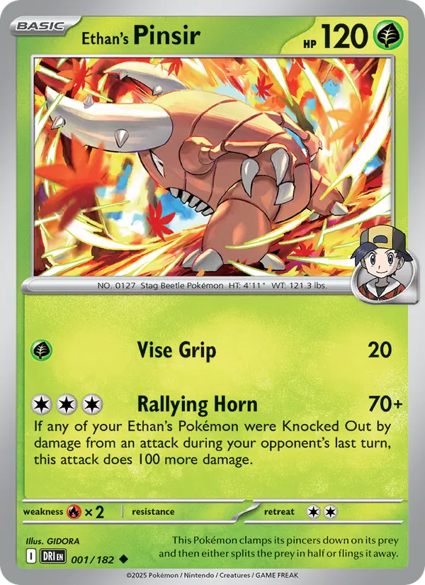 Ethan's Pinsir - Destined Rivals Pokemon Card