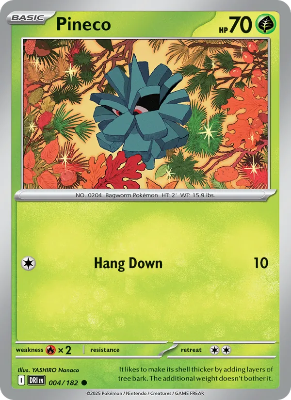 Pineco - Destined Rivals Pokemon Card