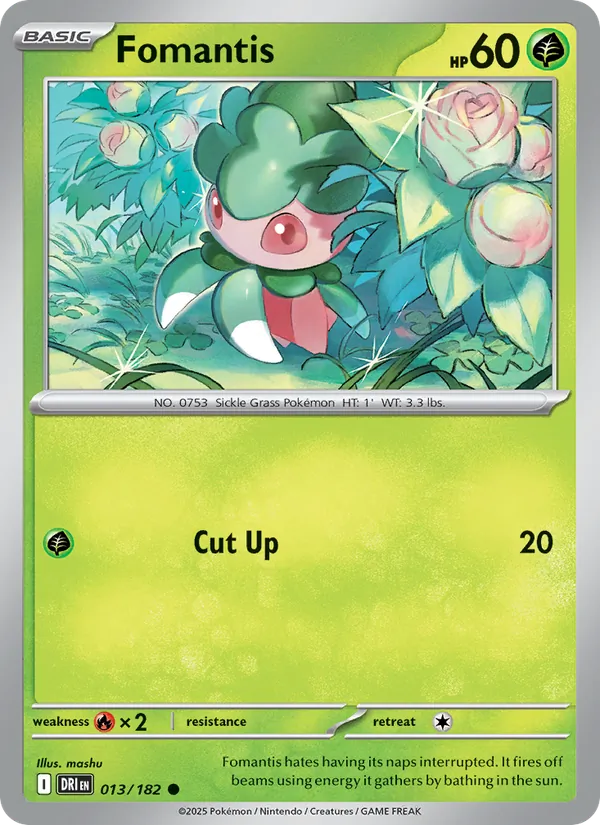 Fomantis - Destined Rivals Pokemon Card