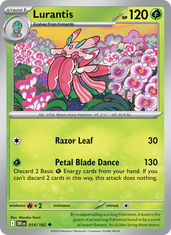 Lurantis - Destined Rivals Pokemon Card