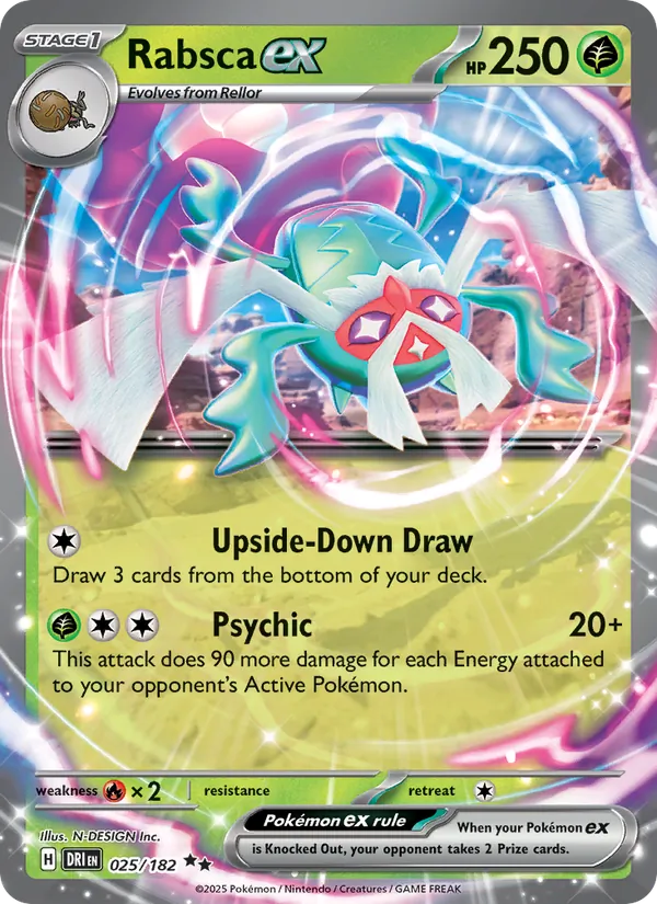 Rabsca ex - Destined Rivals Pokemon Card