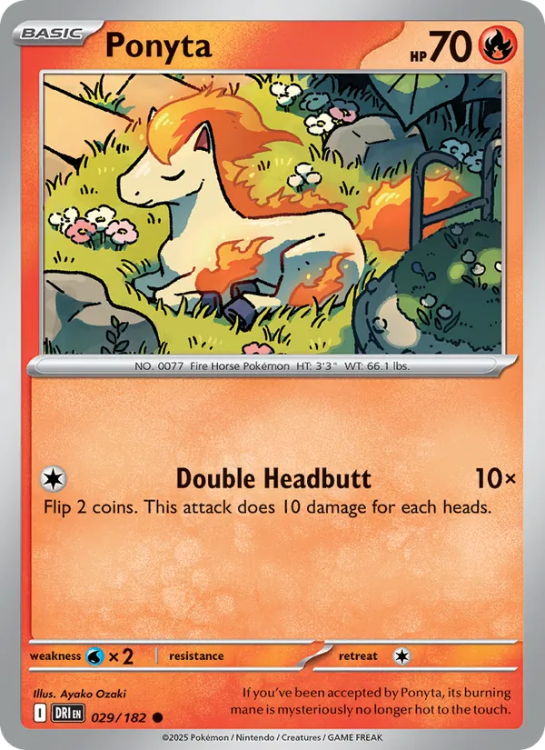 Ponyta - Destined Rivals Pokemon Card