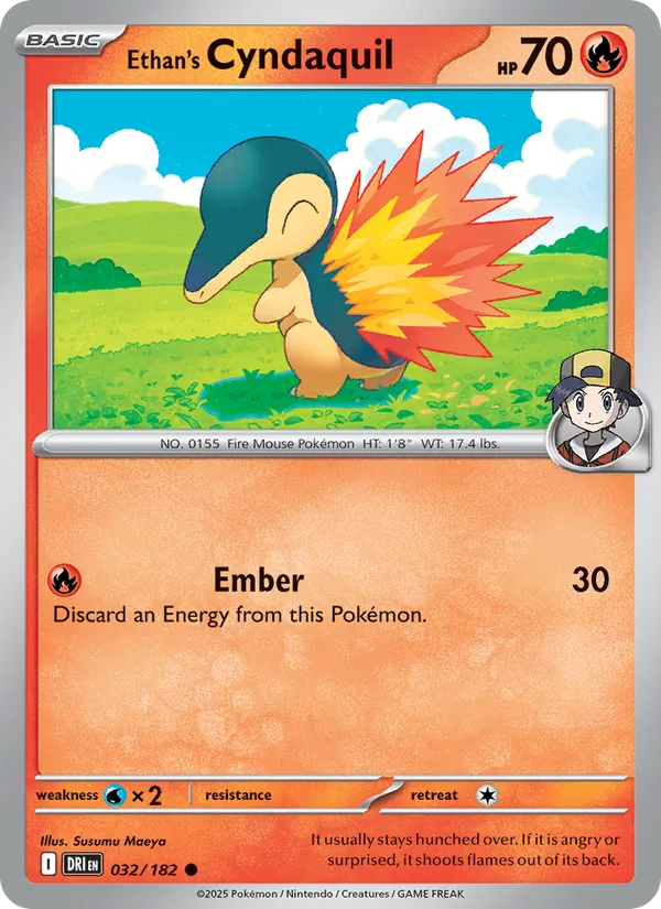 Ethan's Cyndaquil - Destined Rivals Pokemon Card