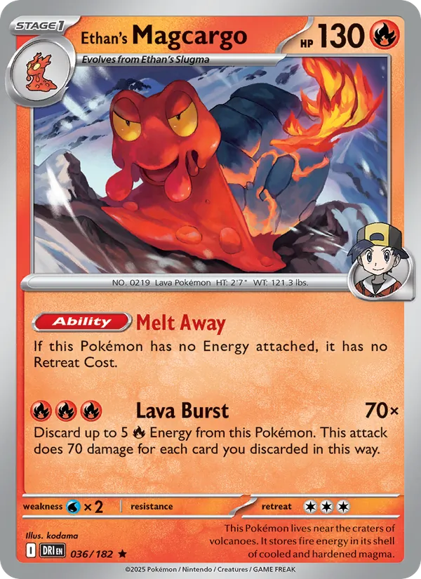 Ethan's Magcargo - Destined Rivals Pokemon Card