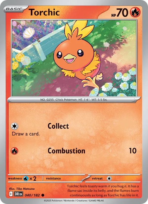 Torchic - Destined Rivals Pokemon Card