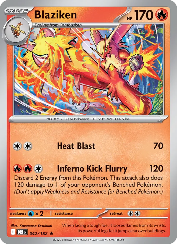 Blaziken - Destined Rivals Pokemon Card
