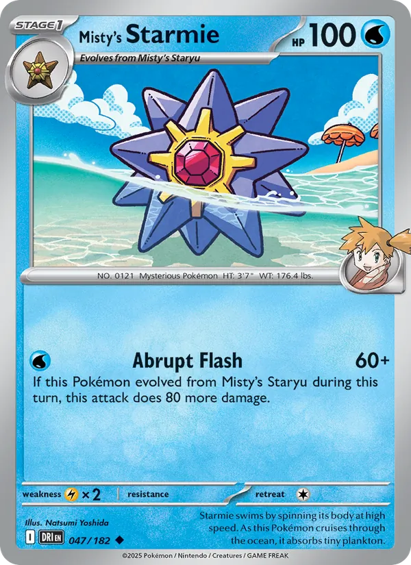 Misty's Starmie - Destined Rivals Pokemon Card
