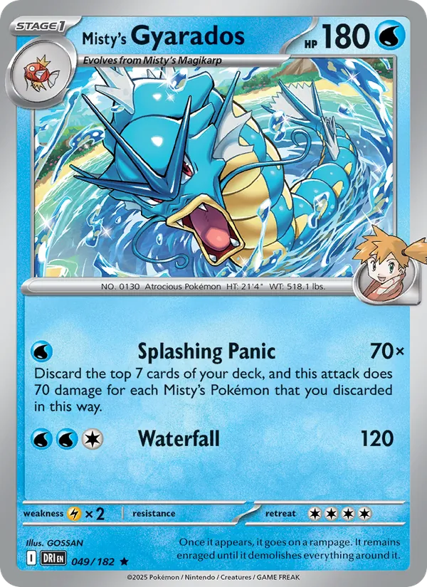 Misty's Gyarados - Destined Rivals Pokemon Card
