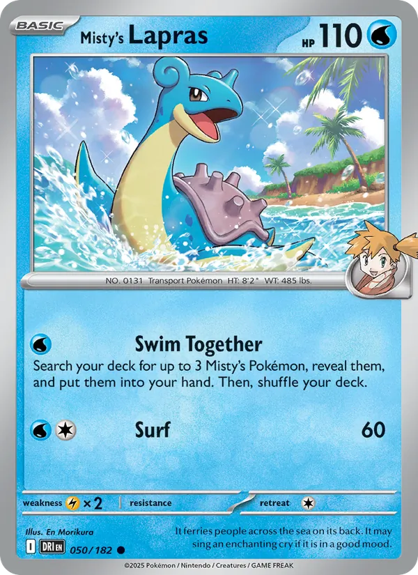 Misty's Lapras - Destined Rivals Pokemon Card