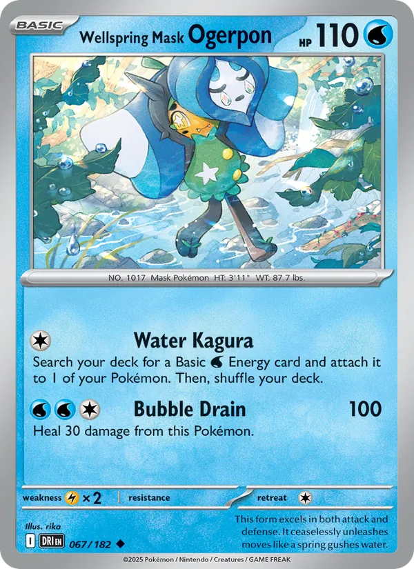Wellspring Mask Ogerpon - Destined Rivals Pokemon Card