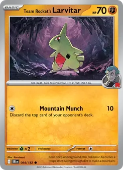 Team Rocket's Larvitar - Destined Rivals