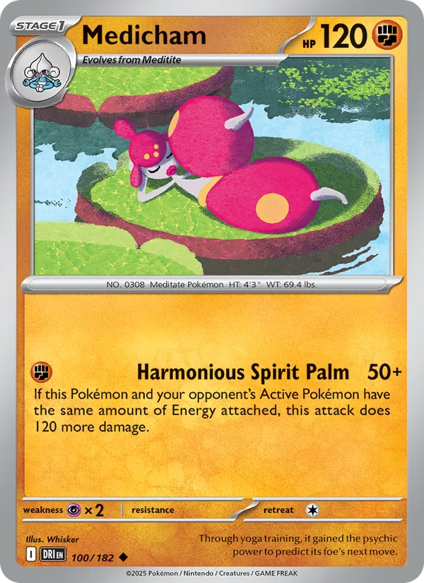 Medicham - Destined Rivals Pokemon Card
