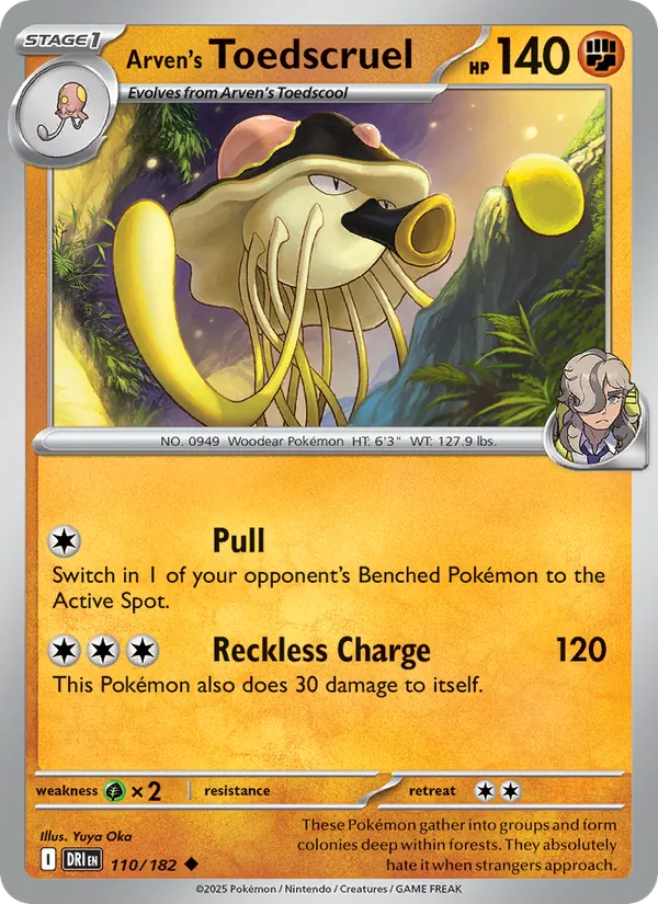 Arven's Toedscruel - Destined Rivals Pokemon Card