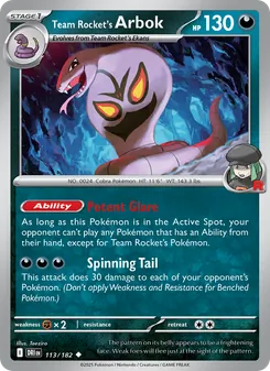 Team Rocket's Arbok - Destined Rivals
