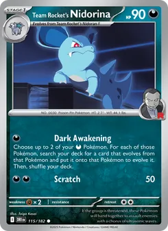 Team Rocket's Nidorina - Destined Rivals