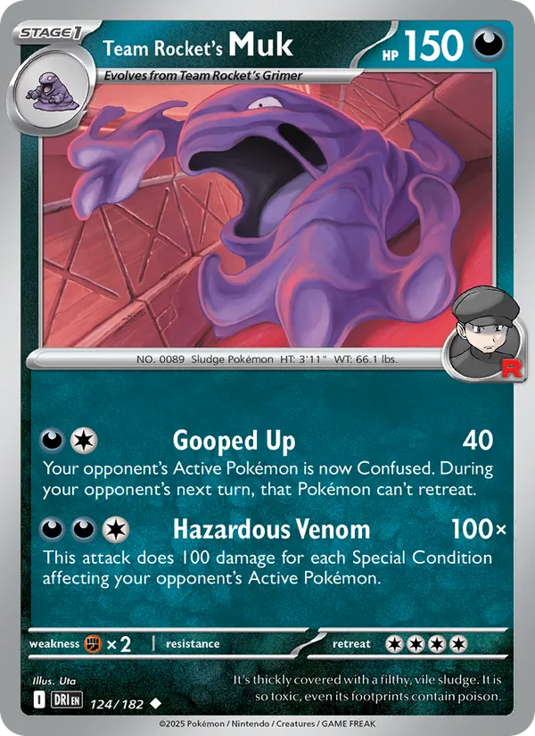 Team Rocket's Muk - Destined Rivals Pokemon Card