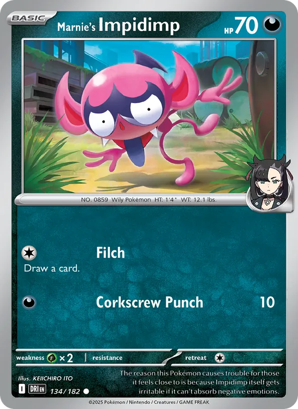Marnie's Impidimp - Destined Rivals Pokemon Card