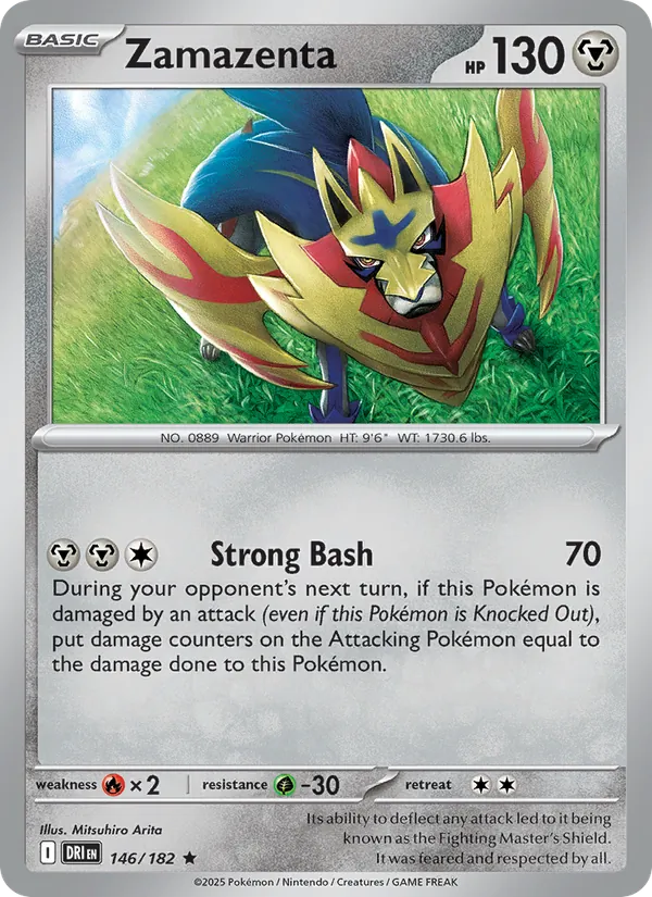 Zamazenta - Destined Rivals Pokemon Card