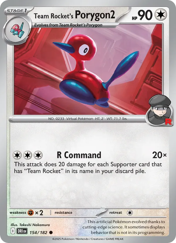 Team Rocket's Porygon2 - Destined Rivals Pokemon Card