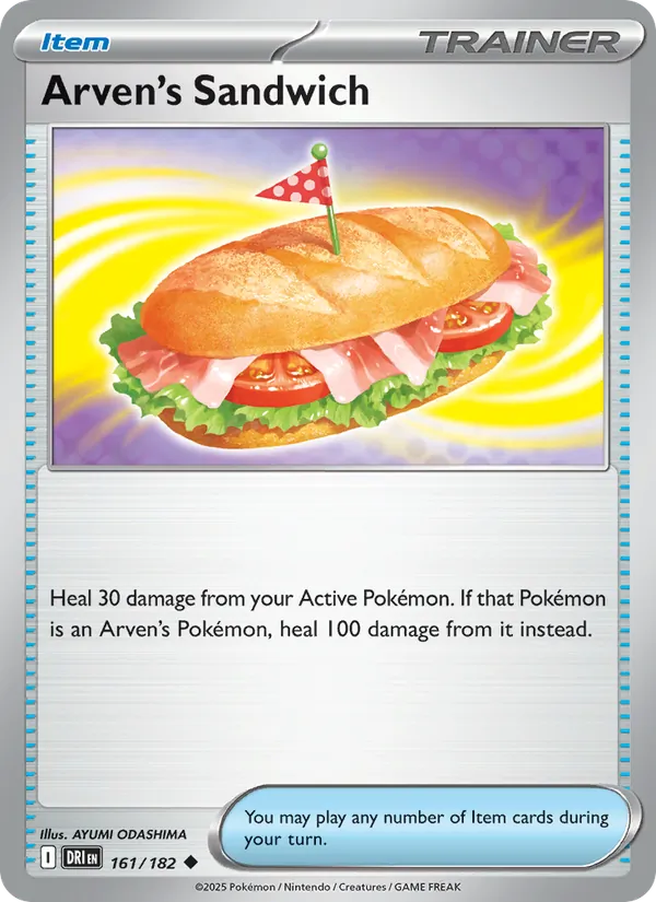 Arven's Sandwich - Destined Rivals Pokemon Card