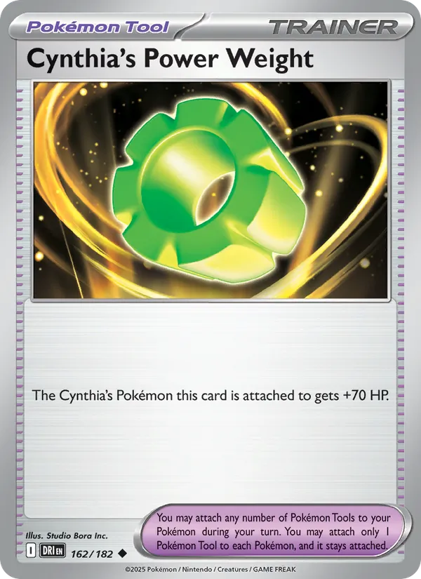 Cynthia's Power Weight - Destined Rivals Pokemon Card