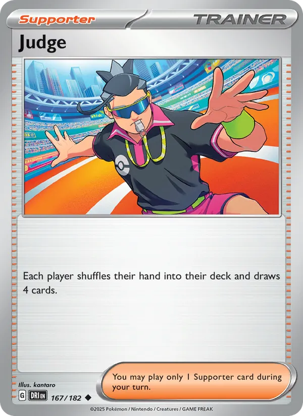 Judge - Destined Rivals Pokemon Card