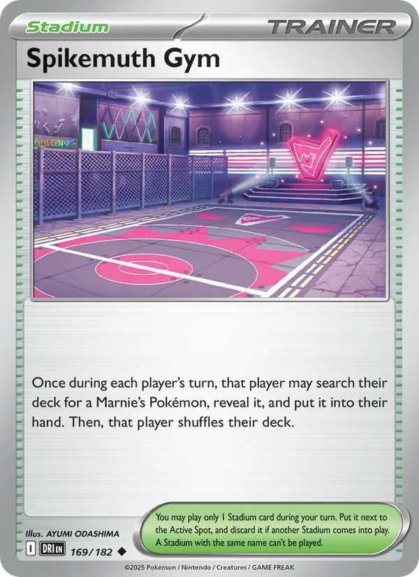Spikemuth Gym - Destined Rivals Pokemon Card