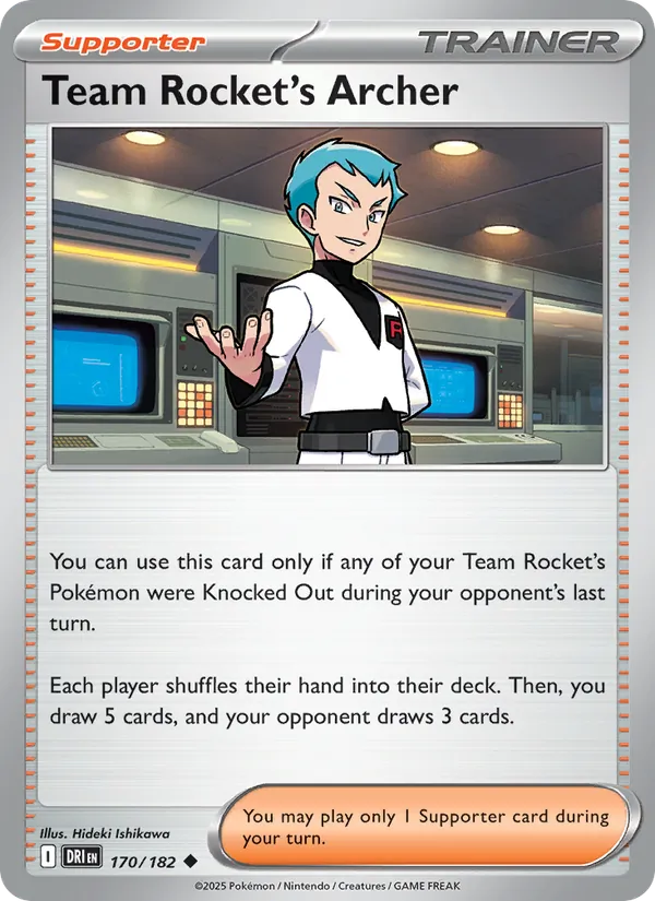 Team Rocket's Archer - Destined Rivals Pokemon Card