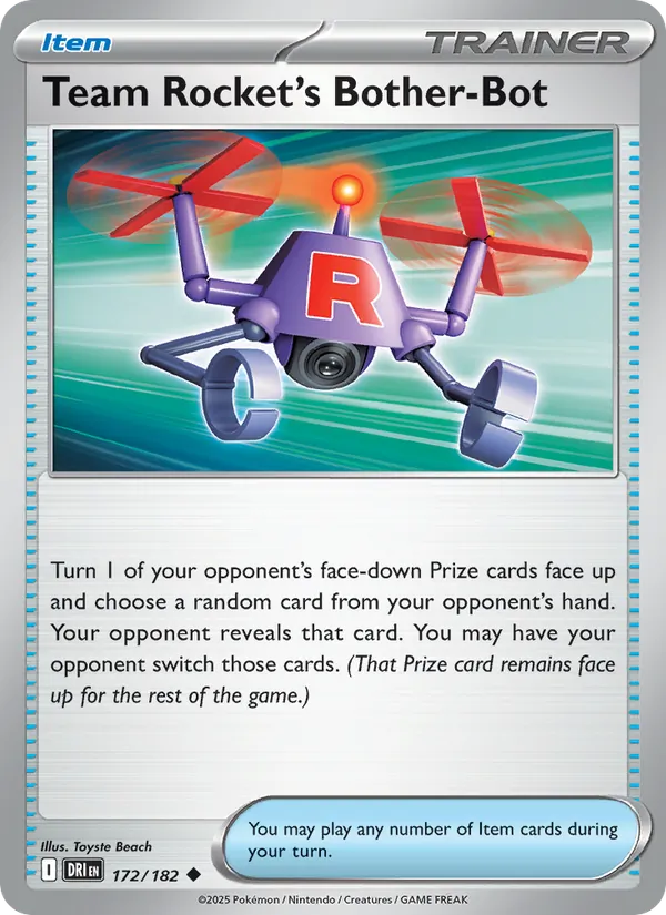 Team Rocket's Bother-Bot - Destined Rivals Pokemon Card