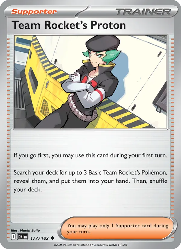 Team Rocket's Proton - Destined Rivals Pokemon Card