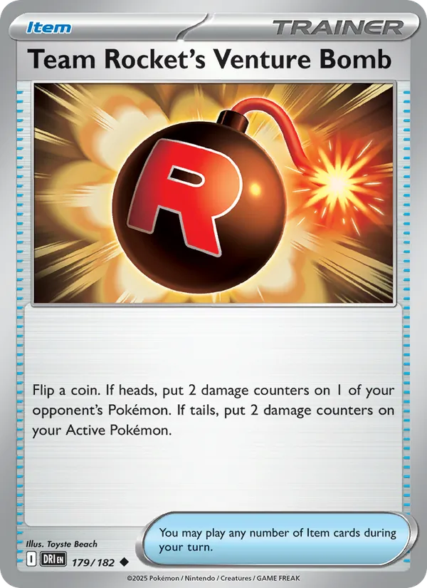 Team Rocket's Venture Bomb - Destined Rivals Pokemon Card