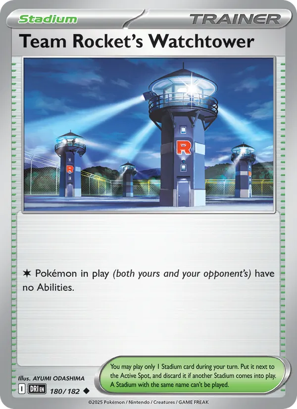 Team Rocket's Watchtower - Destined Rivals Pokemon Card