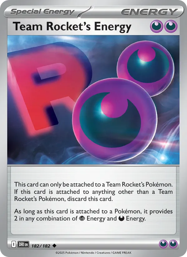 Team Rocket's Energy - Destined Rivals Pokemon Card