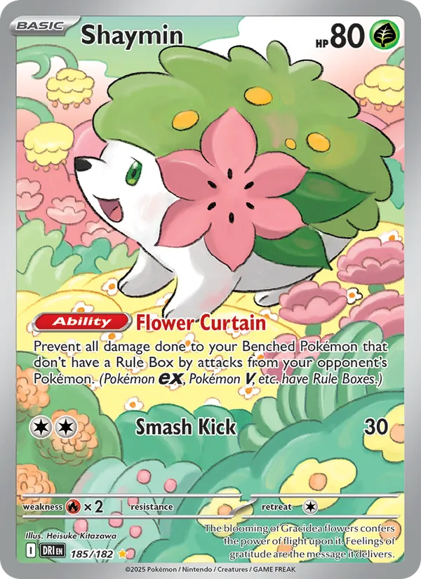 Shaymin - Destined Rivals Pokemon Card