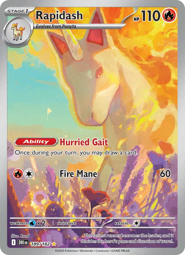 Rapidash - Destined Rivals Pokemon Card
