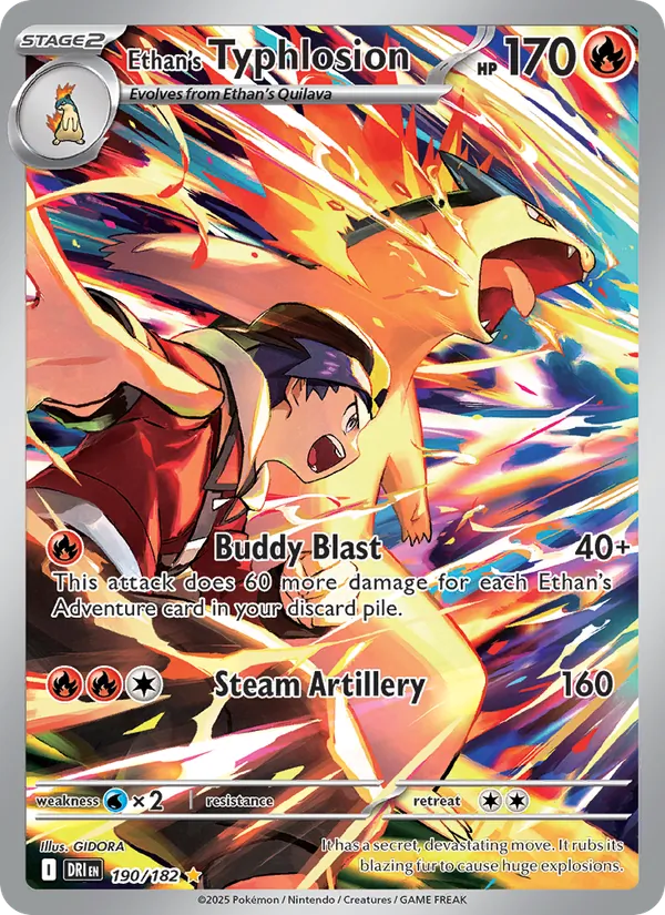 Ethan's Typhlosion - Destined Rivals Pokemon Card