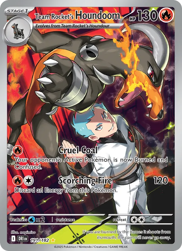 Team Rocket's Houndoom - Destined Rivals Pokemon Card
