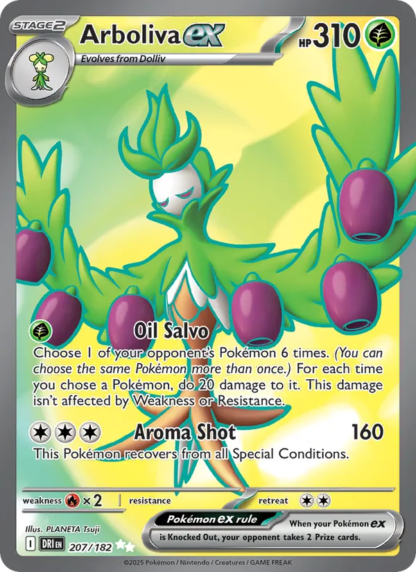 Arboliva ex - Destined Rivals Pokemon Card