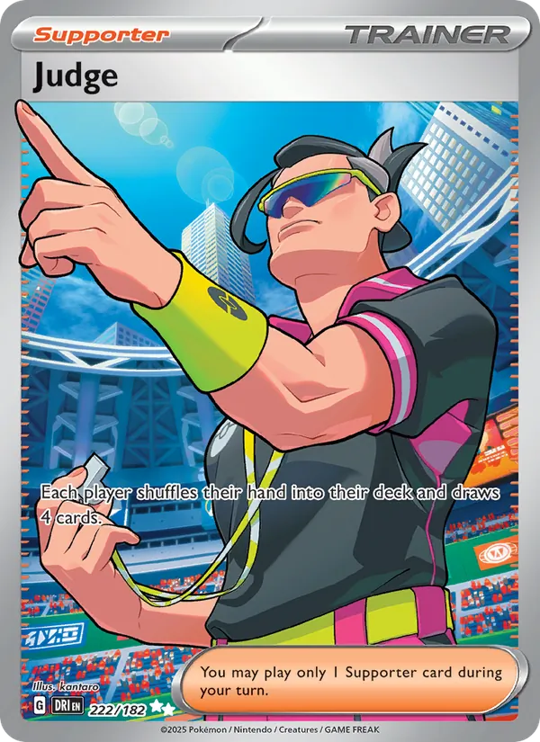 Judge - Destined Rivals Pokemon Card