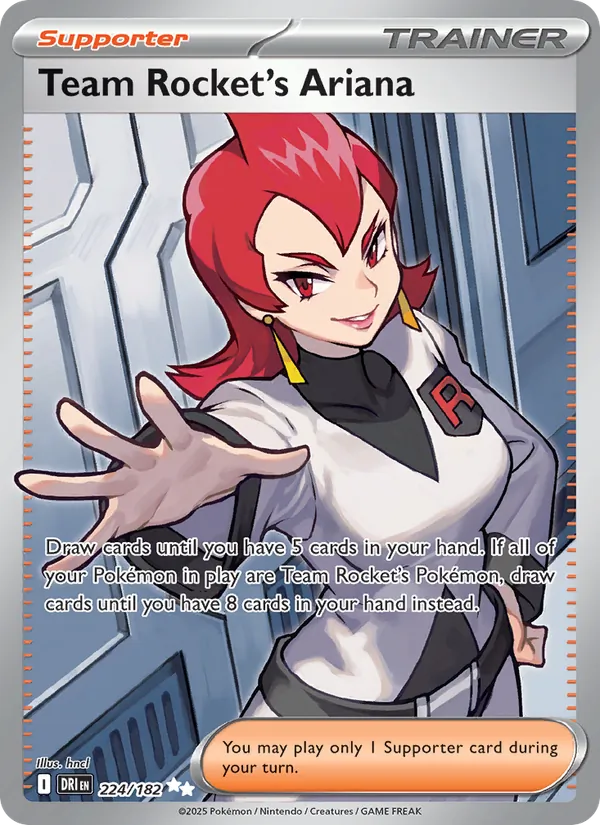 Team Rocket's Ariana - Destined Rivals Pokemon Card