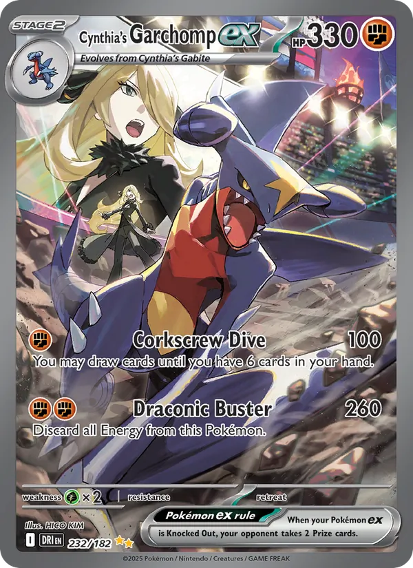 Cynthia's Garchomp ex - Destined Rivals Pokemon Card