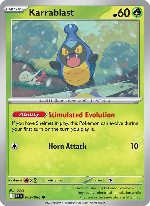 Karrablast - Black Bolt Pokemon Card